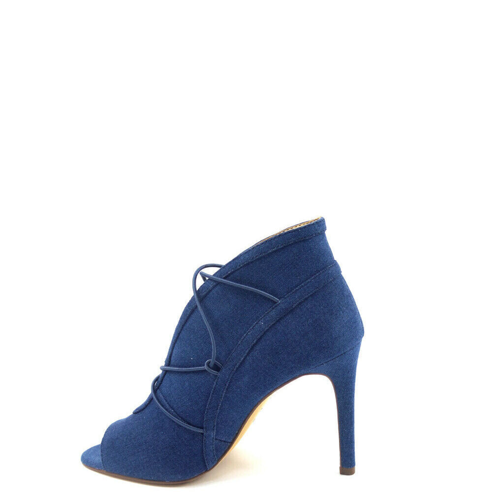 G.I.L.I. Peep Toe Bungee Front Booties Kaarina Medium Denim - Medium - Picture 2 of 7